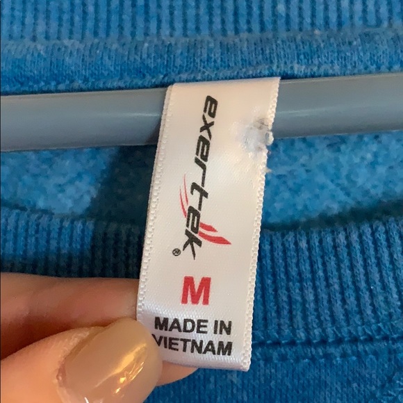 Blue crew neck pullover - Picture 2 of 2